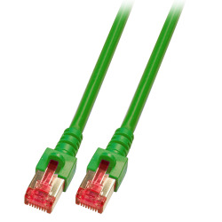 RJ45 Patch kábel S/FTP, Cat.6, LSZH, 15m, zelený