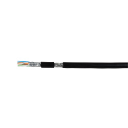 Outdoor cable ICS IE UC900 SS23 Cat.7 (L)H + armor + PE, UV resistant, black