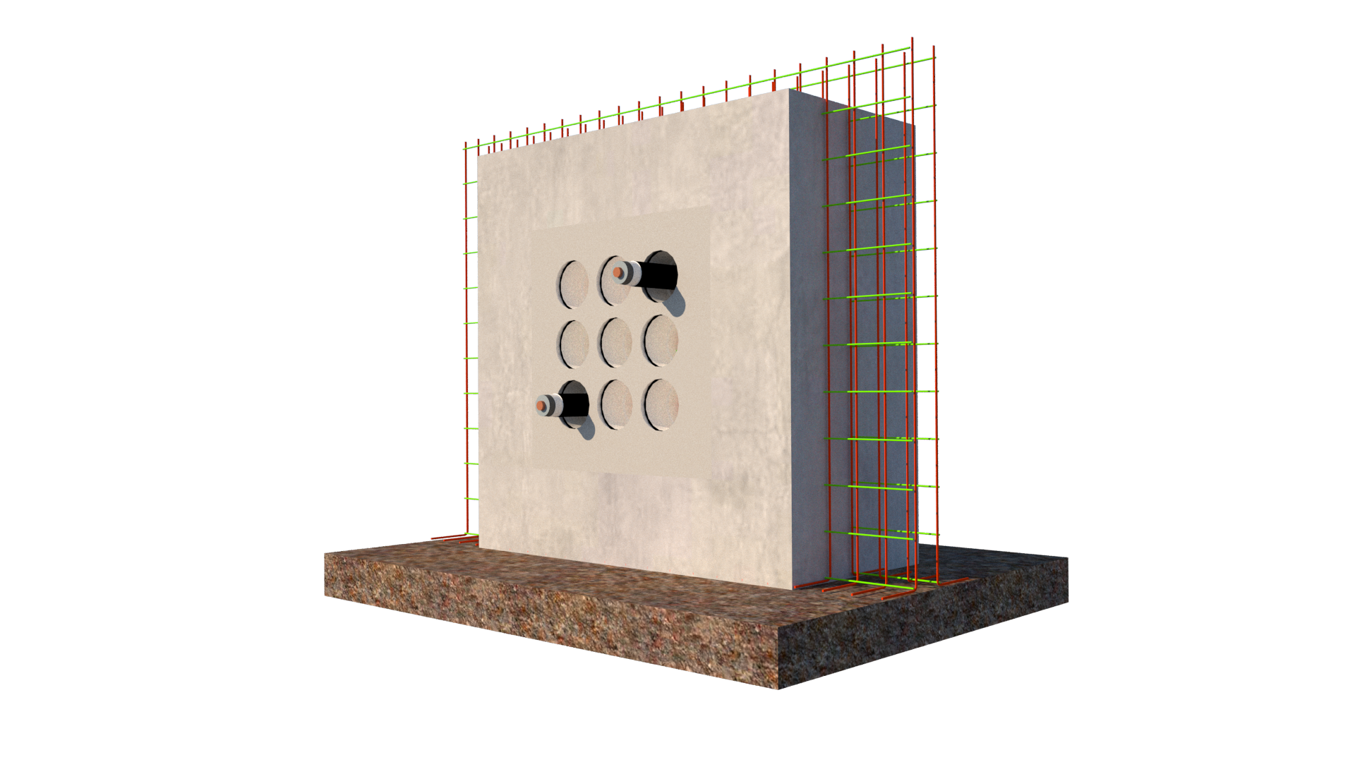 ROPI Systém prestupov betónových stien