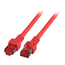 RJ45 Patch kábel S/FTP, Cat.6, LSZH, 7,5m, červený