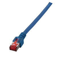 RJ45 Patch kábel S/FTP, Cat.6, LSZH, 1m, modrý