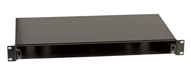 Optický patch panel 1U, nevýsuvný, bez predného čela, neosadený, RAL9005, a.n. 53601TS.0