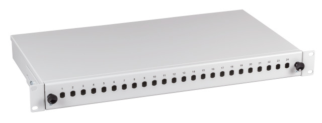 Optický patch panel 1U, nevýsuvný, RAL7035, 12 ST al. FC, a.n.53601.2