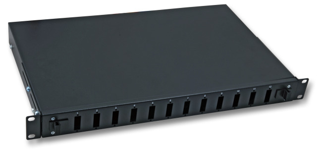 Optický patch panel 12 SC(D) RAL9005, 1U, a.n. 53640TS.4